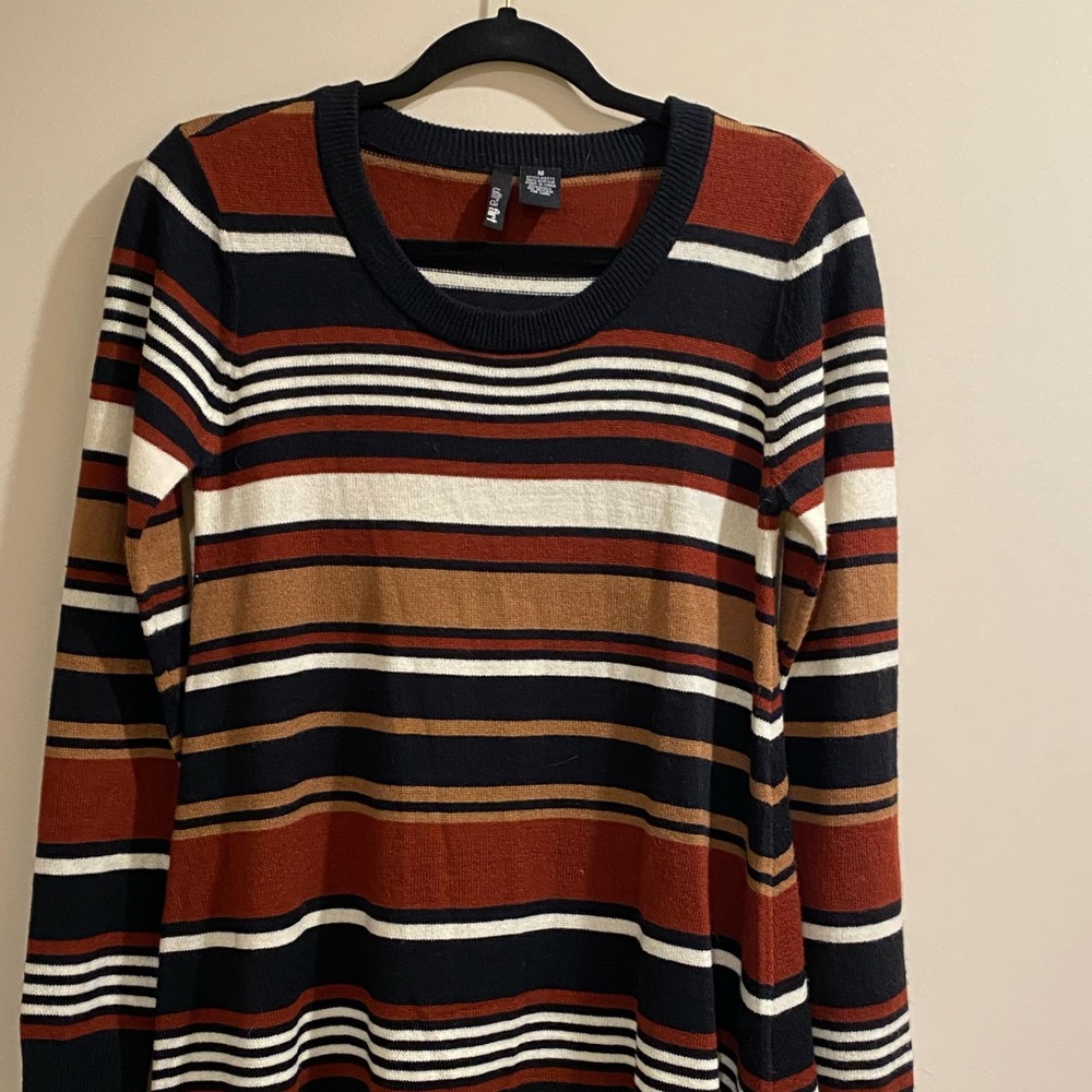 Color-block Sweater Dress